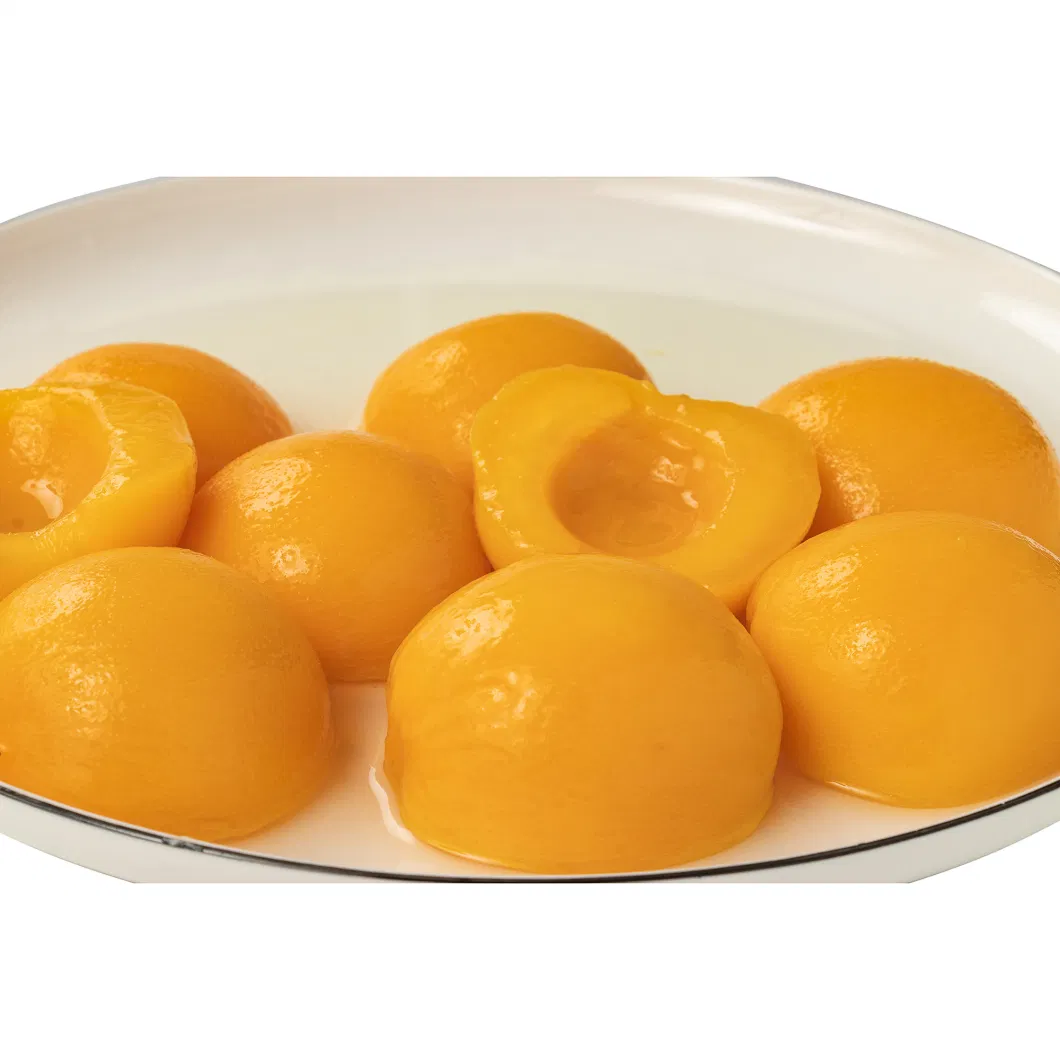 Canned Fruits Canned Fresh Yellow Peach Halves in Light/Heavy Syrup